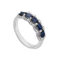 Anello Babila Milano Donna For You in Oro bianco Zaffiro 1.42 Ct 277681ZB - 277681ZB